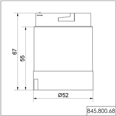 845.800.68 - Werma - AS-Interface-Modul, Nero