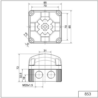853.300.55 - Werma - LED-Dauerleuchte BWM 24VDC