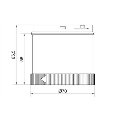 860.640.12 - Werma - WIN أداء الرقيق KS 71 24VAC/DC، أسود
