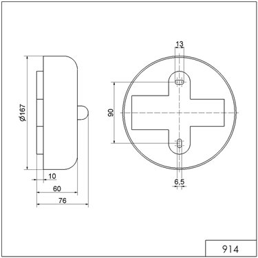 914.053.68 - Werma - Campanello d'allarme permanente 230VAC, Grigio