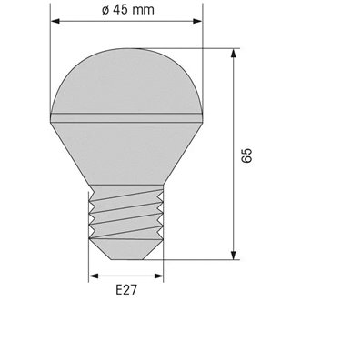 956.320.75 - Werma - Lâmpada LED E27 24VAC/DC, Amarelo