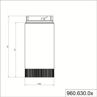960.630.03 - Werma - Rohradapter, schwarz