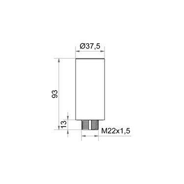 960.698.02 - Werma - Adaptateur de tube, noir