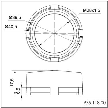 975.118.00 - Werma - Schutzkappe, Schwarz