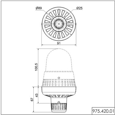 975.420.01 - Werma - Adattatore tubo RM, Nero