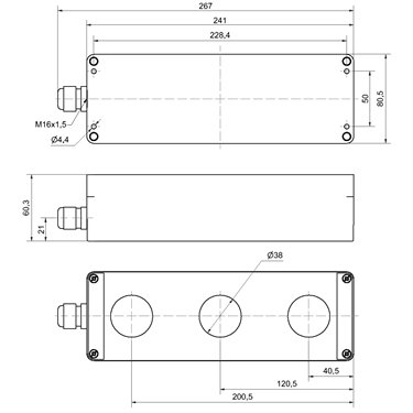 975.815.08 - Werma - Corps de montage, Gris