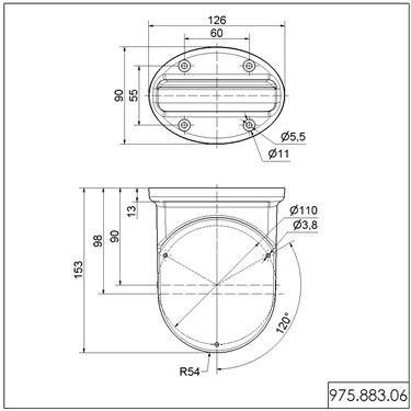 975.883.06 - Werma - Soporte de fijación, Negro