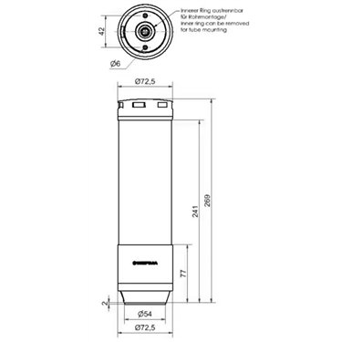 657.310.55 - Werma - eSIGN IO-Link 9 Segmenti con Sirena, Bianco