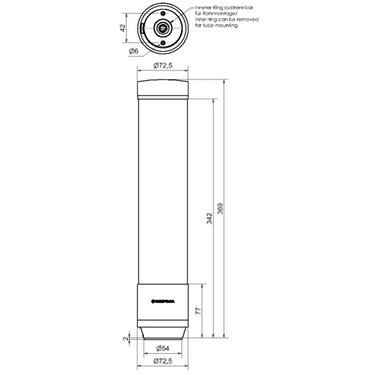 657.710.55 - Werma - eSIGN IO-Link 15 Segmenti, Bianco