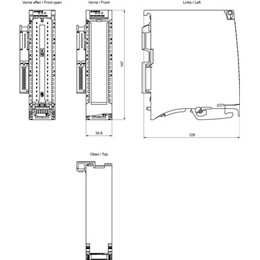 6ES7532-8TF00-0AB0 - Siemens - S7-1500, AQ 8xHART HF