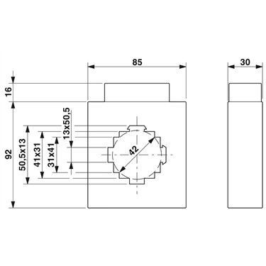 2277161 Phoenix Contact - Current transformer - PACT MCR-V2-5012- 85- 400-5A-1