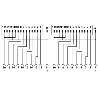 2290009 Phoenix Contact - Front adapters - FLKM 14-PA/GE/DO