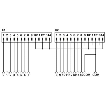 2293462 Phoenix Contact - Front adapters - FLKM 14-PA-SLC500/IN