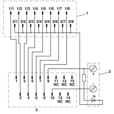 2296058 Phoenix Contact - System connection - PLC-V8/D15S/OUT