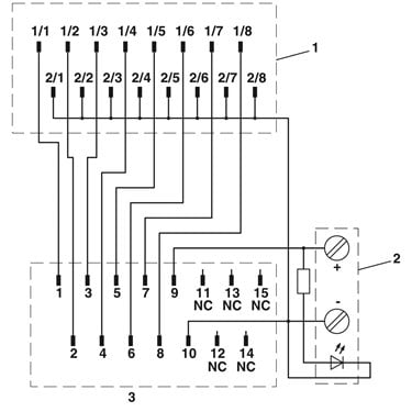 2296061 Phoenix Contact - System connection - PLC-V8/D15B/OUT
