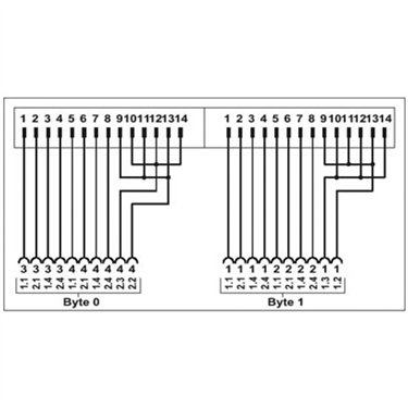 2302751 Phoenix Contact - Front adapters - FLKM 14-PA-INLINE/IN16