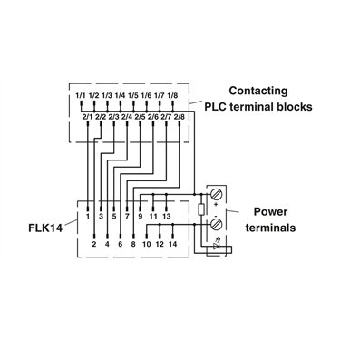 2304102 Phoenix Contact - System connection - PLC-V8/FLK14/OUT/M