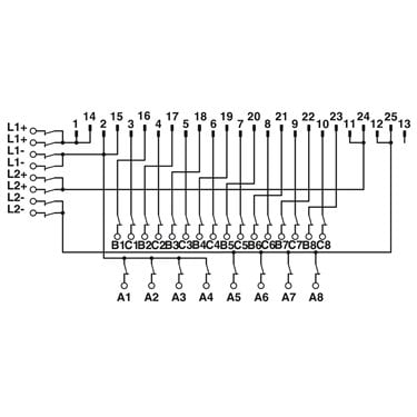2304513 Phoenix Contact - Interface module - FLKM-D25 SUB/B/KDS3-MT/TU810