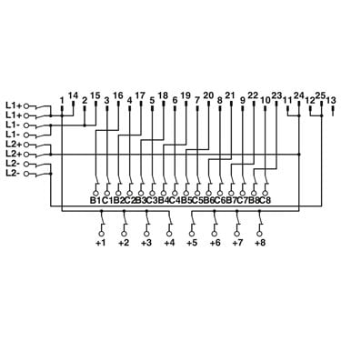 2304539 Phoenix Contact - Interface module - FLKM-D25 SUB/B/KDS3-MT/TU810/P