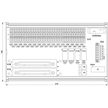 2311360 Phoenix Contact - Passive module - UM-2KS50/DI32/CS/Z/SO180