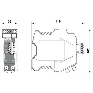 2313986 Phoenix Contact - FO converters - PSI-MOS-DNET/FO 850 T
