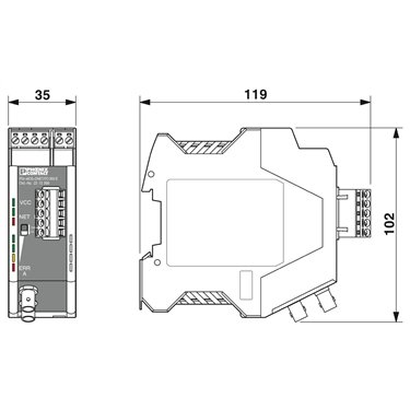 2313999 Phoenix Contact - FO converters - PSI-MOS-DNET/FO 850 E