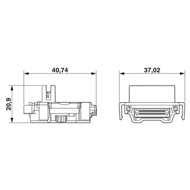 2316396 Phoenix Contact - Bus connector - AXL P BS 35