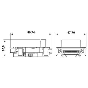 2316397 Phoenix Contact - Bus connector - AXL P BS 45
