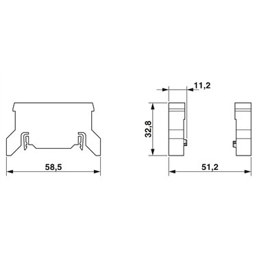 2316402 Phoenix Contact - Termination block - AXL P TERM PAIR