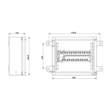 2316417 Phoenix Contact - Junction box - FB2-S1-12SP-T-0-16-00-0-0