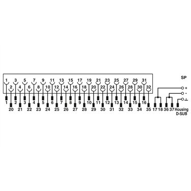 2322029 Phoenix Contact - Front adapters - FLKM-PA-D37/HW/C300