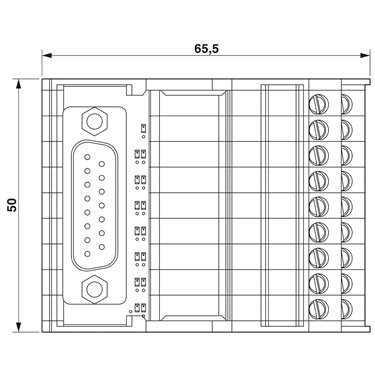 2322155 Phoenix Contact - Interface module - VIP-2/SC/D15SUB/M/LED