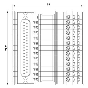 2322171 Phoenix Contact - Interface module - VIP-3/SC/D37SUB/M/LED