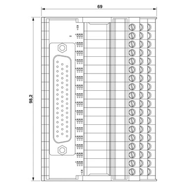 2322184 Phoenix Contact - Interface module - VIP-3/SC/D50SUB/M/LED
