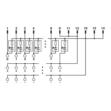 2322265 Phoenix Contact - Passive module - VIP-3/SC/FLK14/8IM/LED/PLC