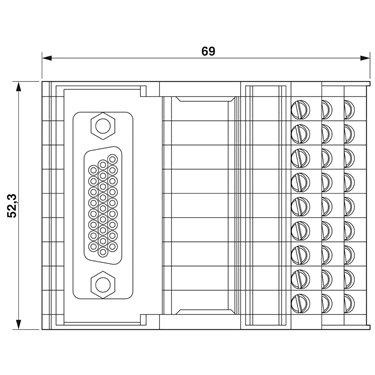 2322414 Phoenix Contact - Interface module - VIP-3/SC/HD26SUB/F