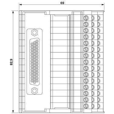 2322427 Phoenix Contact - Interface module - VIP-3/SC/HD44SUB/F