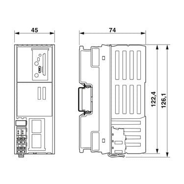 2400165 Phoenix Contact - Bus coupler - AXL F BK PN SC-RJ