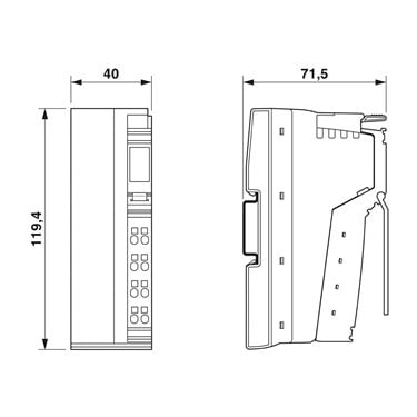 2403696 Phoenix Contact - Bus coupler - IL PN BK-PAC