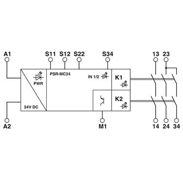 2700540 Phoenix Contact - Safety relays - PSR-MC34-3NO-1DO-24DC-SC