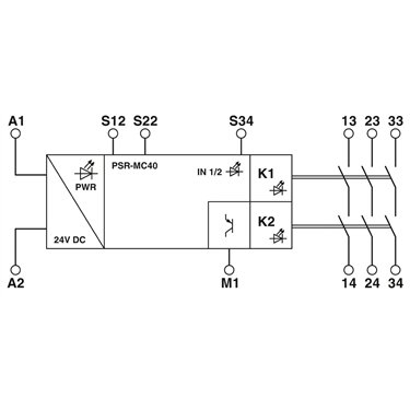 2700569 Phoenix Contact - Safety relays - PSR-MC40-3NO-1DO-24DC-SC