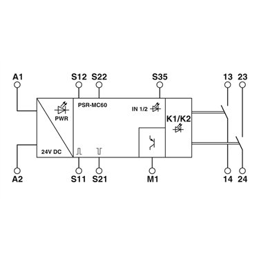 2700572 Phoenix Contact - Safety relays - PSR-MC60-2NO-1DO-24DC-SP
