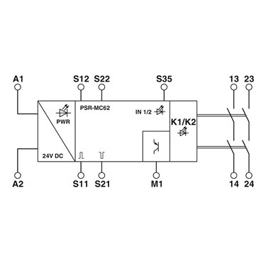 2700574 Phoenix Contact - Safety relays - PSR-MC62-2NO-1DO-24DC-SC