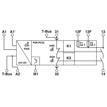 2700577 Phoenix Contact - Coupling relay - PSR-PC20-1NO-1NC-24DC-SC
