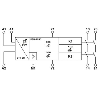 2700589 Phoenix Contact - Coupling relay - PSR-PC40-2NO-1DO-24DC-SP