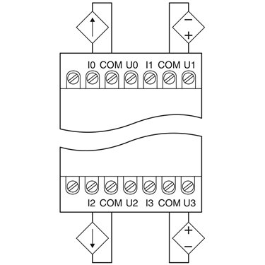 2701098 Phoenix Contact - I/O extension module - NLC-IO-4AI