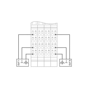 2701164 Phoenix Contact - Inline terminal - IB IL AO 4/8/U/BP-XC-PAC
