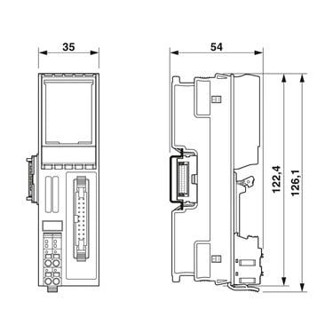 2701813 Phoenix Contact - I/O module - AXL F DO16 FLK 1H