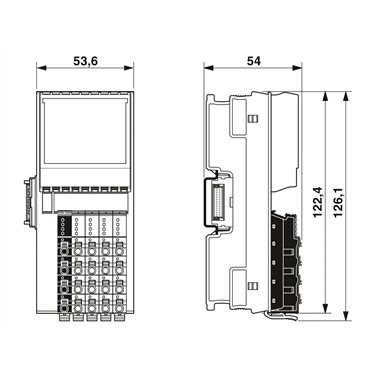 2702068 Phoenix Contact - I/O module - AXL F DO4/3 AC 1F