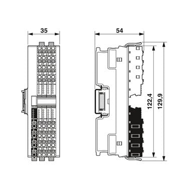 2702106 Phoenix Contact - I/O module - AXL F DI16/1 DO16/1 2H